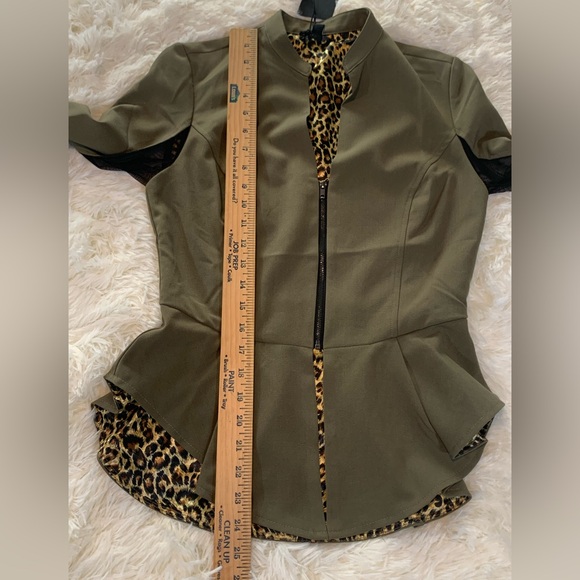 Poetic Justice Woman’s Peplum Jacket Small 80’s 90’s Y2K Classic Academia - Picture 14 of 16